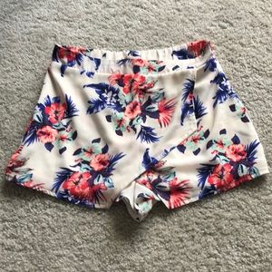 Floral printed skort
